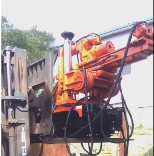 大事件！液压履带钻车可以叉车装卸？